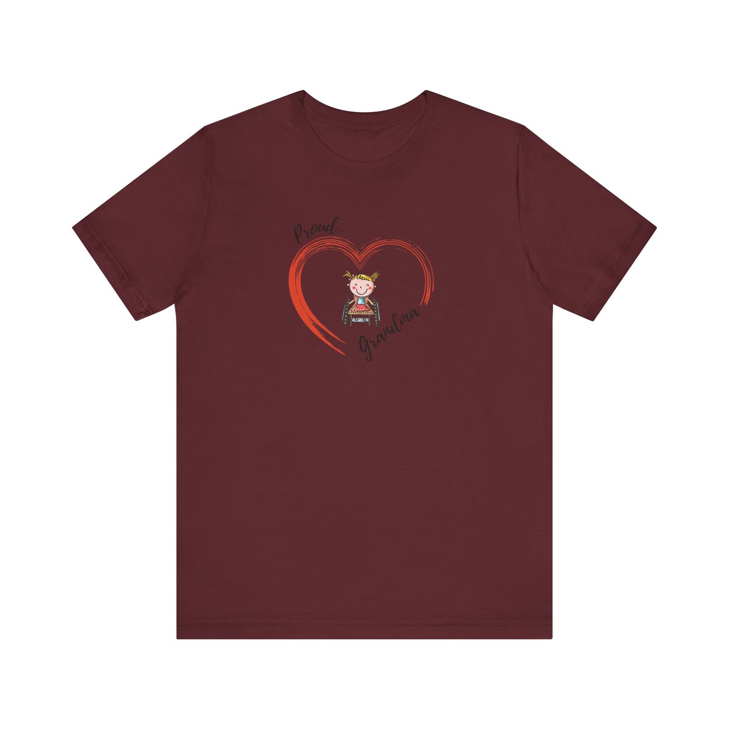 Proud Grandma - GIRL -  Unisex Jersey Short Sleeve T-Shirt for Awareness and Celebration