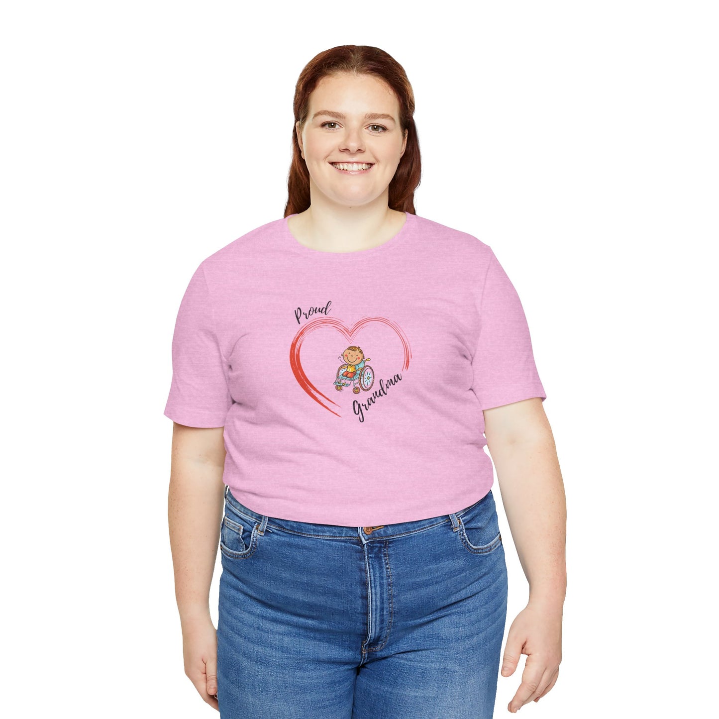 Proud Grandma -BOY -  Unisex Jersey Short Sleeve T-Shirt for Awareness and Celebration