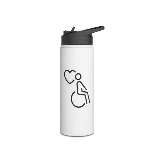 Wheelchair love  Stainless Steel Water Bottle
