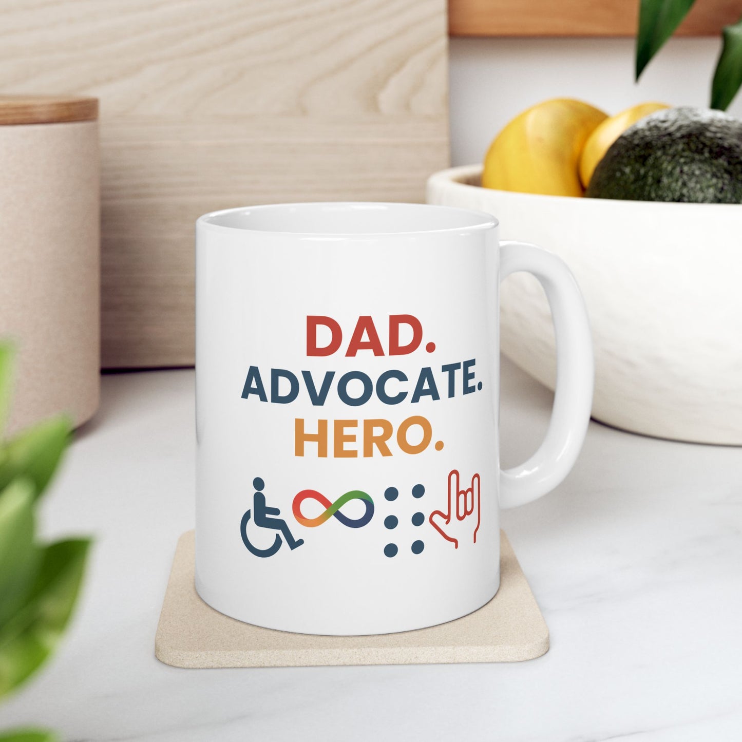 Dad. Advocate.Hero MUG  - Celebrating Diversity