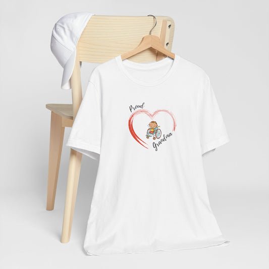 Proud Grandma -BOY -  Unisex Jersey Short Sleeve T-Shirt for Awareness and Celebration