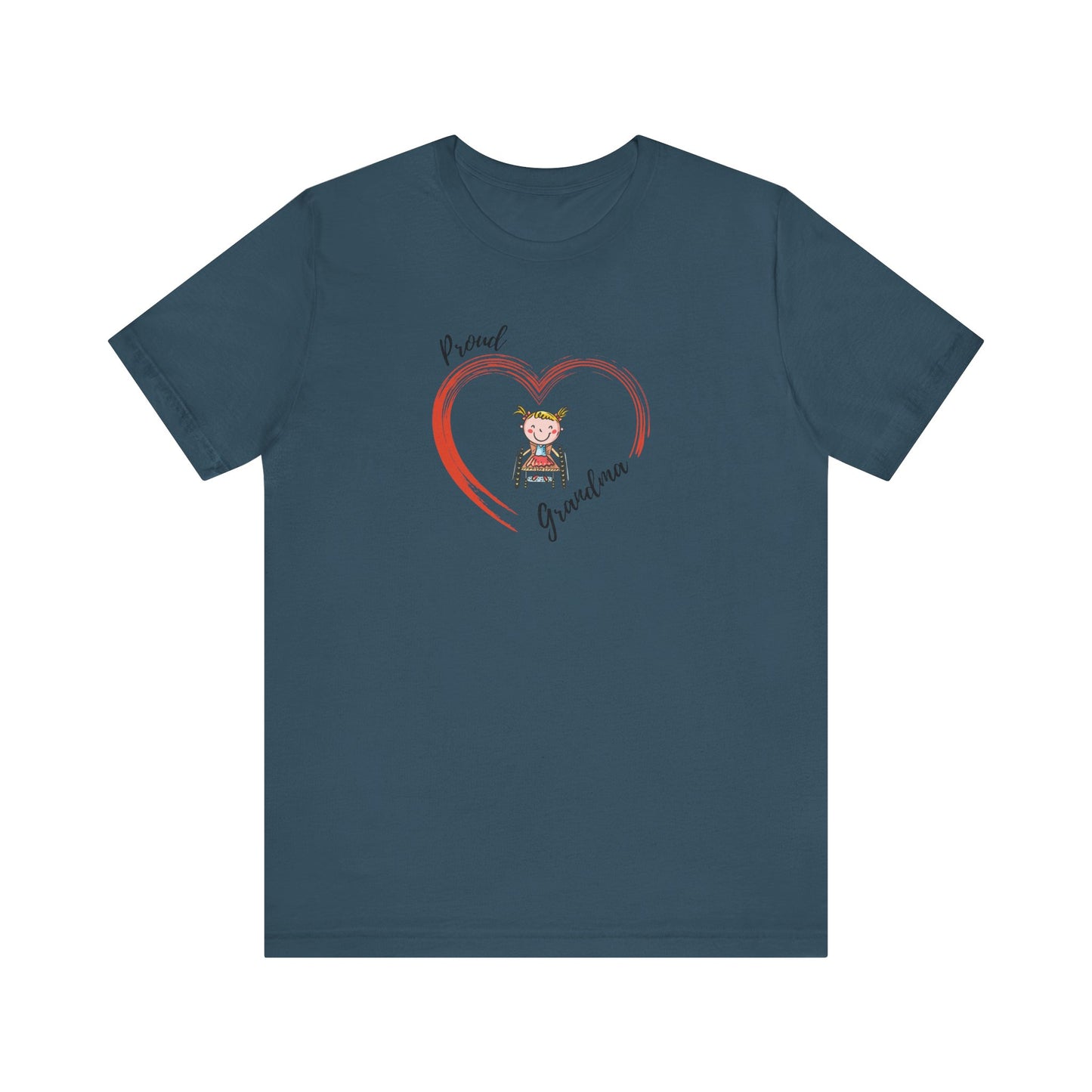 Proud Grandma - GIRL -  Unisex Jersey Short Sleeve T-Shirt for Awareness and Celebration