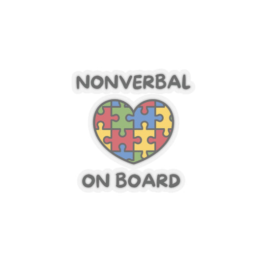 Non-Verbal on Board  Safety Awareness Stickers