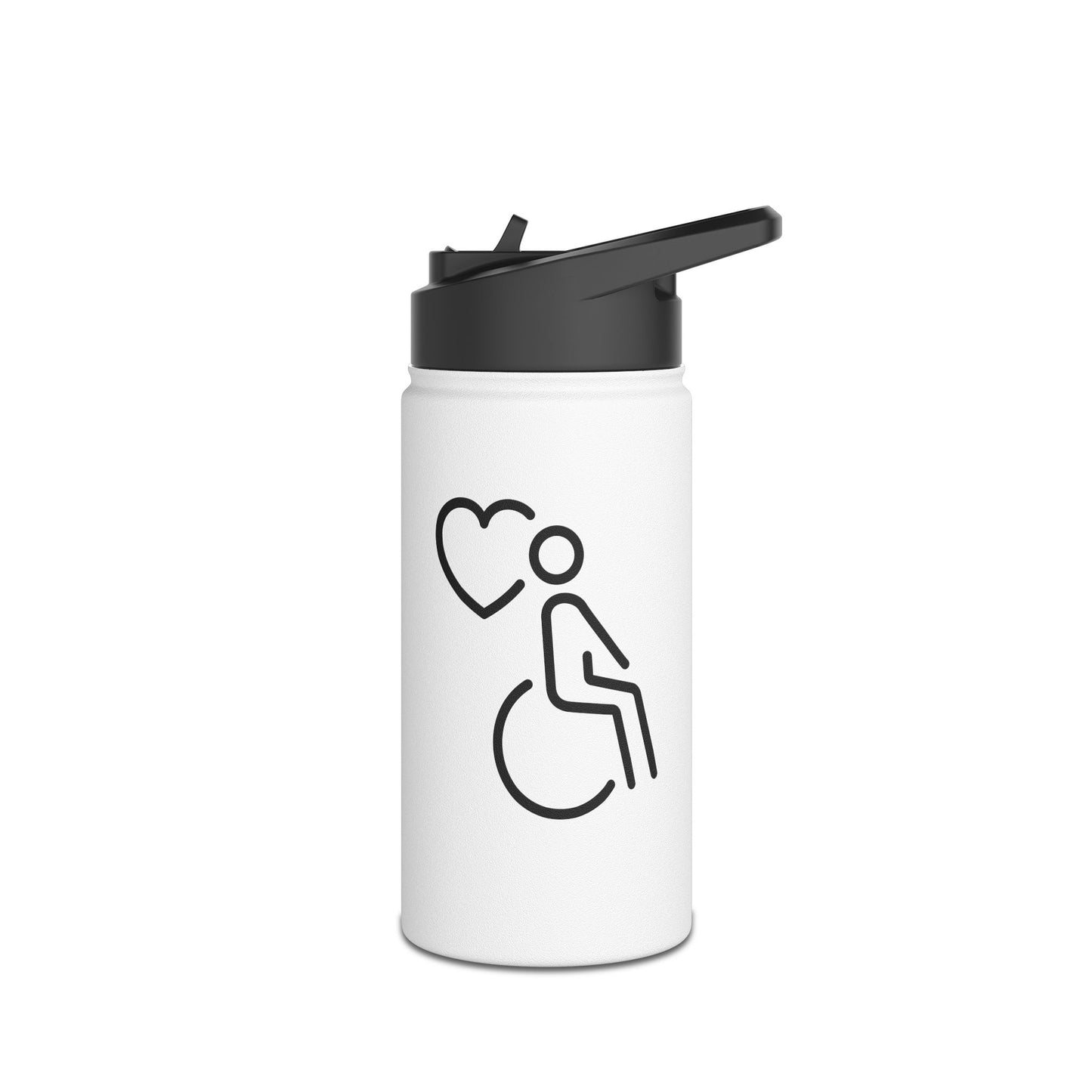 Wheelchair love  Stainless Steel Water Bottle