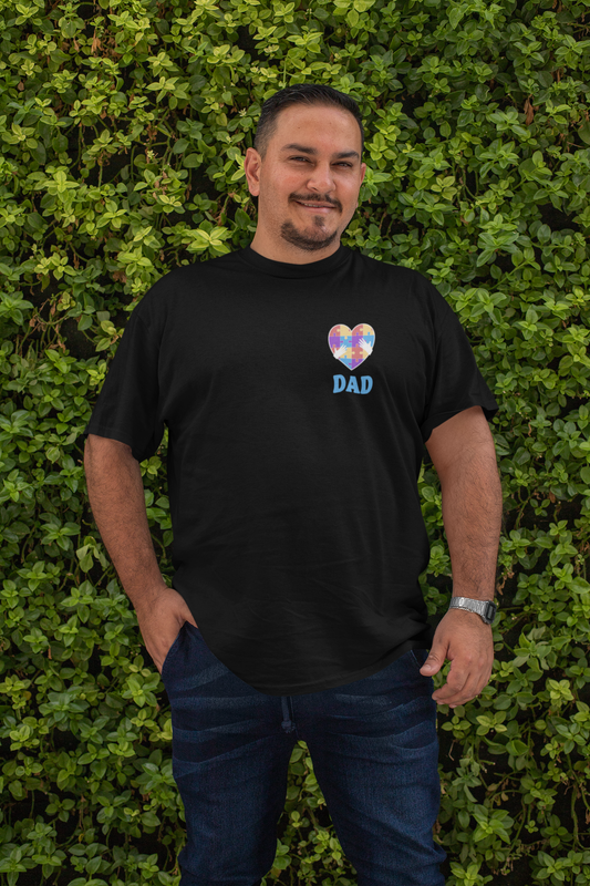 Autism Dad -  Unisex Jersey Short Sleeve T-Shirt for Awareness and Celebration